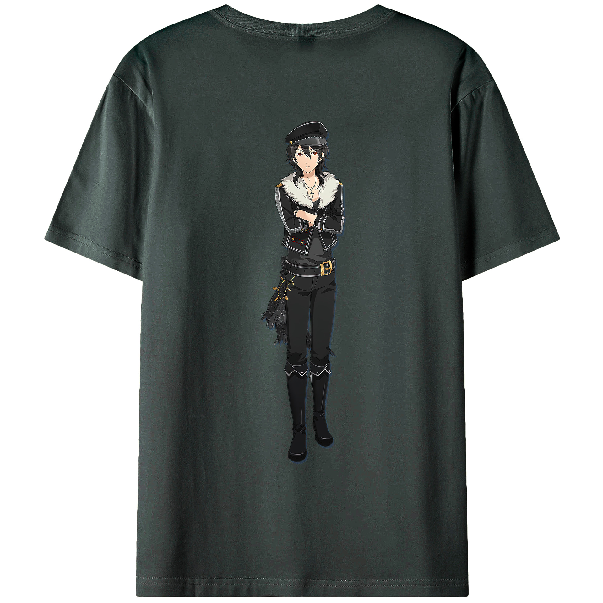 （画像用） あんさんぶるスターズ! Ensemble Stars 綿100％ メンズ半袖Tシャツ（バックプリント） 通気性